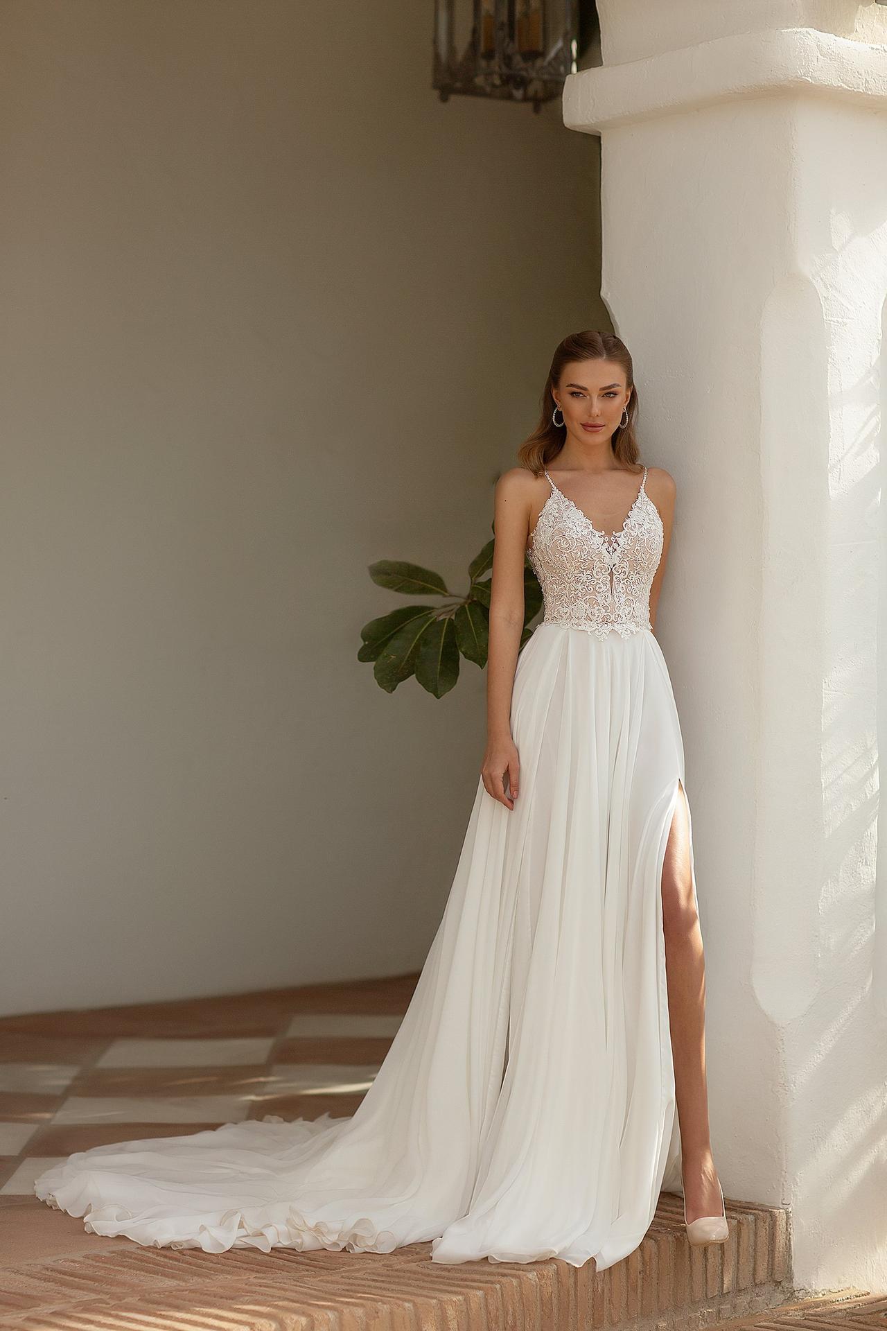 vestido de novia corte en A