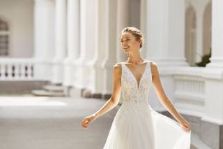 Vestido de novia con encaje