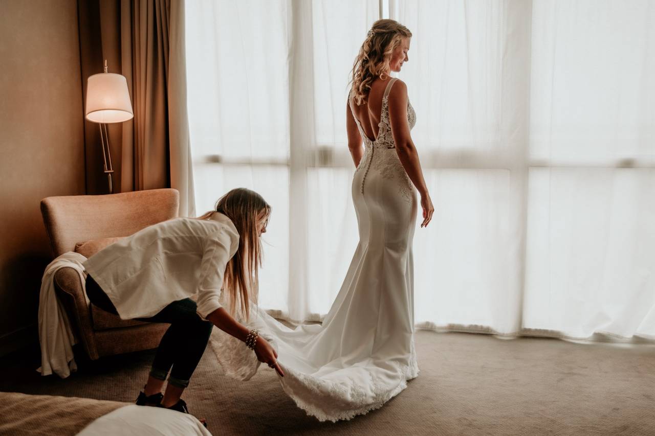 7 consejos para lucir la espalda de tu vestido de novia