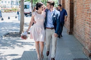 vestido de novia civil corto