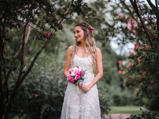 35 peinados semirecogidos con trenzas para novias