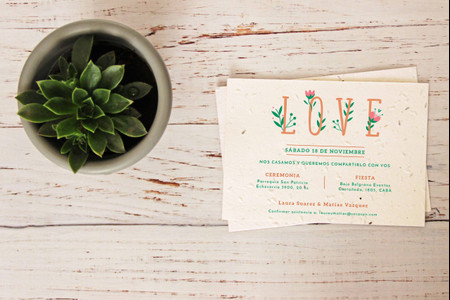 Tarjetas de casamiento eco-friendly: 6 ideas para invitaciones sostenibles
