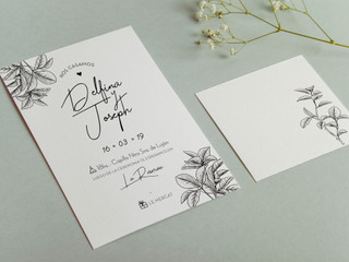Tarjetas de casamiento minimalistas: simplicidad y elegancia