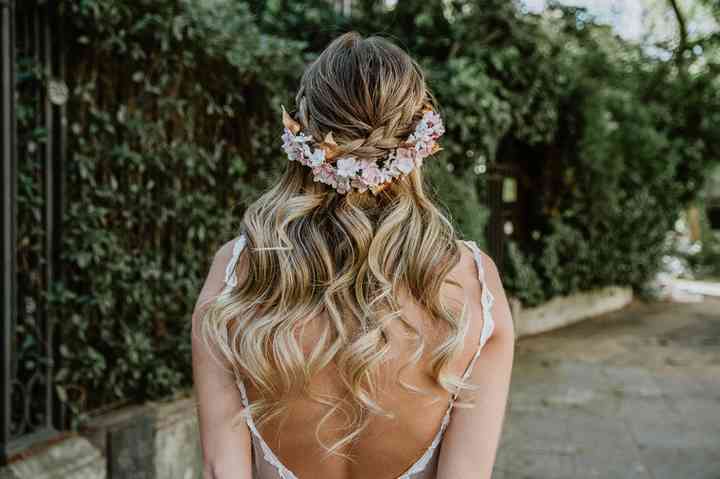 50 Peinados Semirecogidos Para Novias El Equilibrio Perfecto