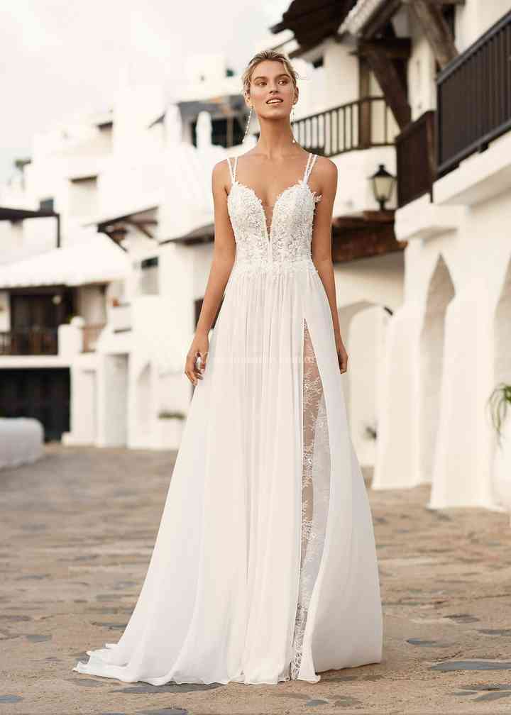 Vestidos De Novia De Aire Barcelona Aire Beach Wedding 2021 Casamientos Com Ar