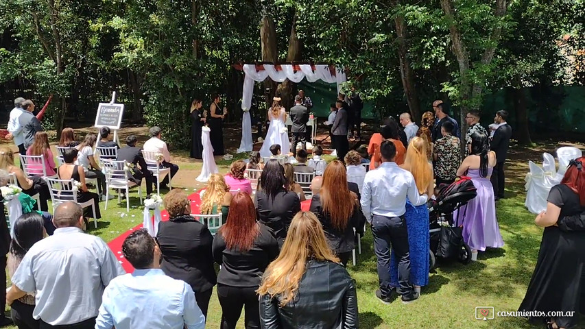 Ceremonia en la pérgola