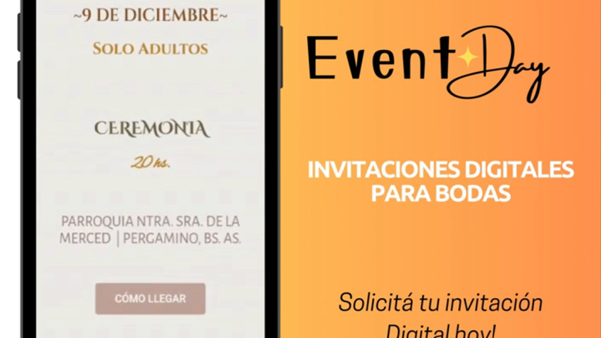 Event Day- Invitaciones digitales para bodas