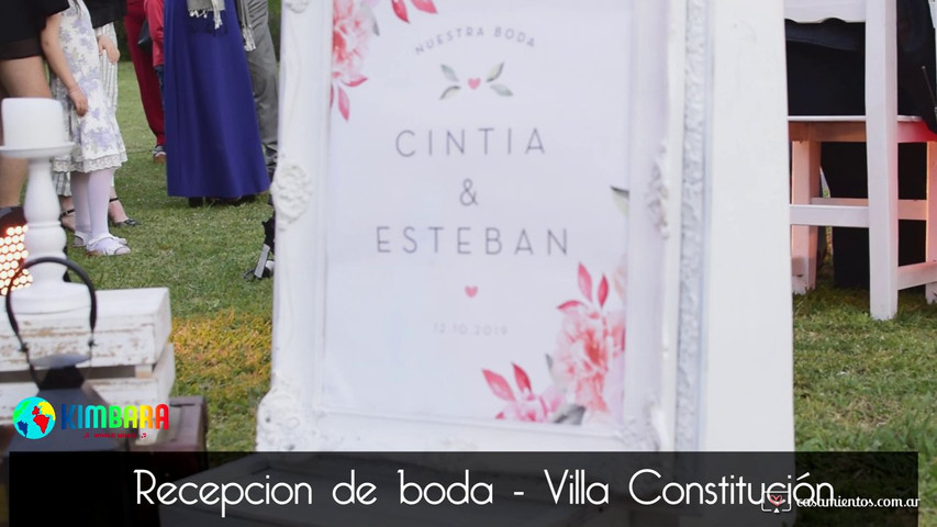 Recepcion boda - Kimbara