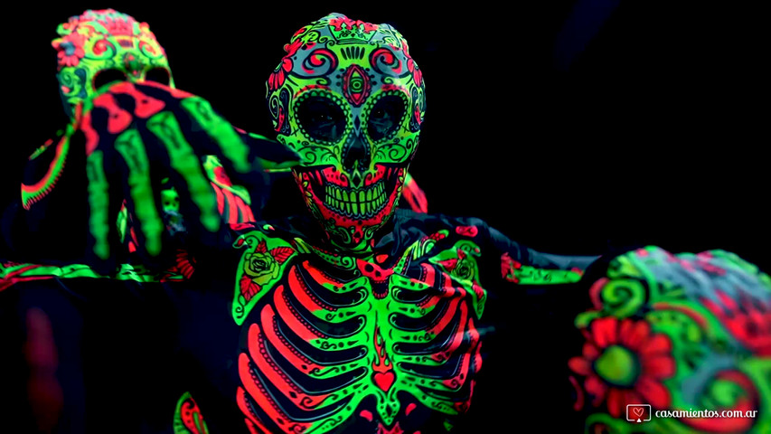 Calaveras fluo 