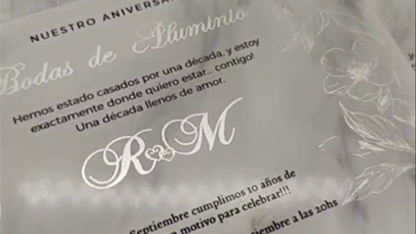 Invitaciones hotstamping