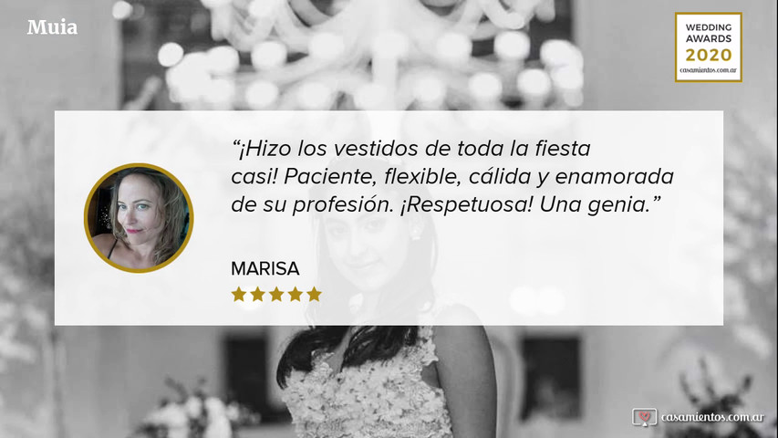 Casa de Novias recomendada por Casamientos.com.ar