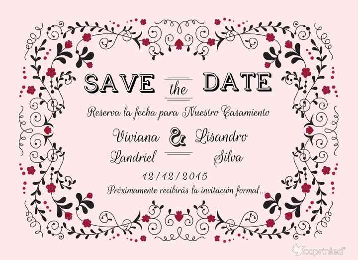 SAVE THE DATE Vivi y Lisandro