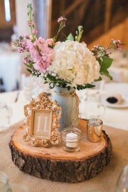 Centros de mesa rústicos: novia experta en Diy 28