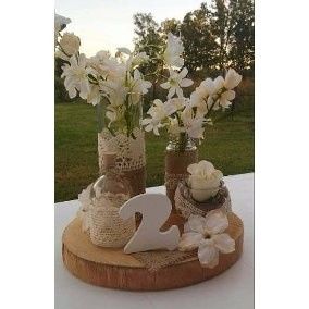 Centros de mesa rústicos: novia experta en Diy 34
