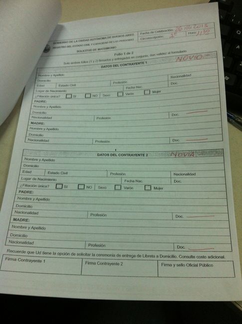 Formulario civil - Hoja 1
