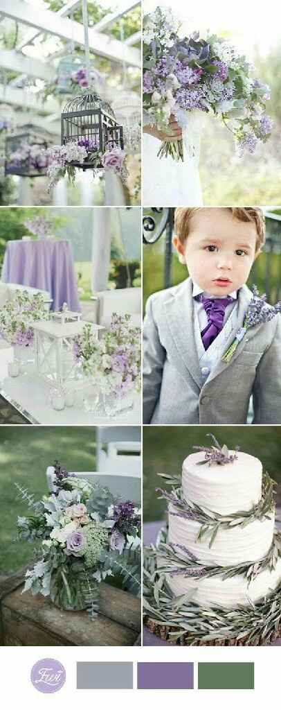 Laura y Mati el color de nuestra boda será violeta lila y blanco - 3