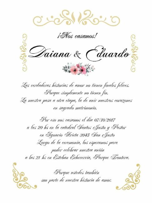 Nuestras invitaciones a 125dias - 1
