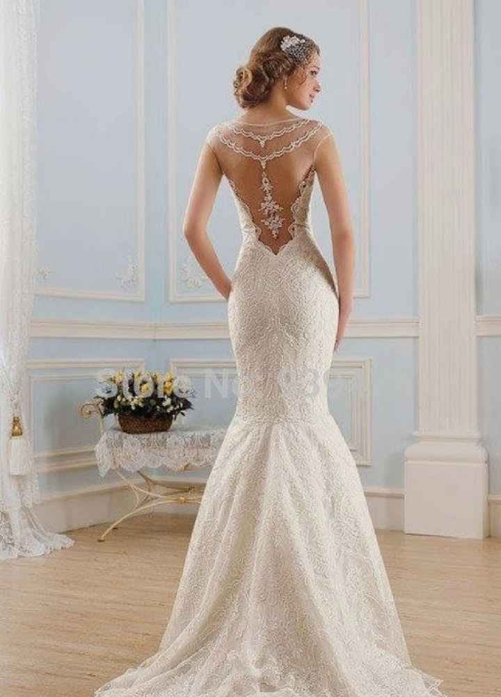 Tu vestido de novia con una hermosa espalda - 1