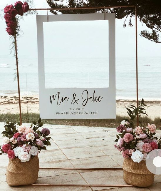 2 casamientos, 2 photocalls ¿Cuál preferís? 1