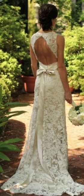 espalda de vestido de novia