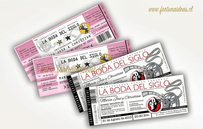 ticket invitacion