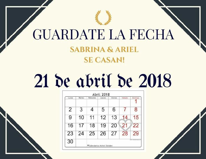 Save the date - 1