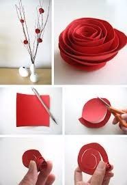 flore de papel circular