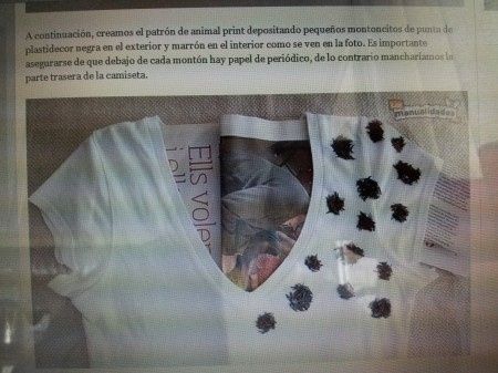 Paso a paso para hacer una remera estampada - 7