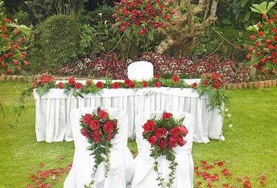 Decoración de la boda en rojo 8