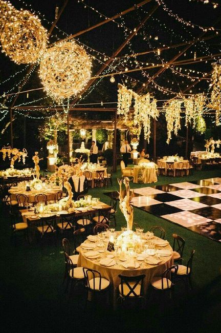 Inspiraciones bodas de noche al aire libre