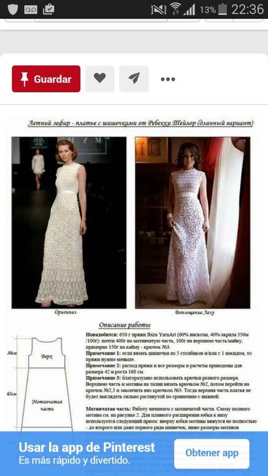 Vestidos de novia al crochet - 1