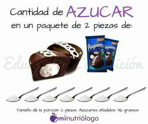 Cantidad de azúcar en falsos snack.... - 3