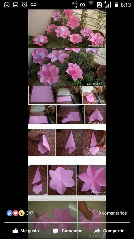 Tipos de flores ... papel goma eva ....y tela ..... - 12