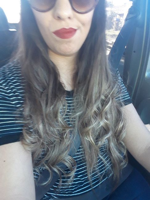 hoy fue mi prueba de make up y peinado 2
