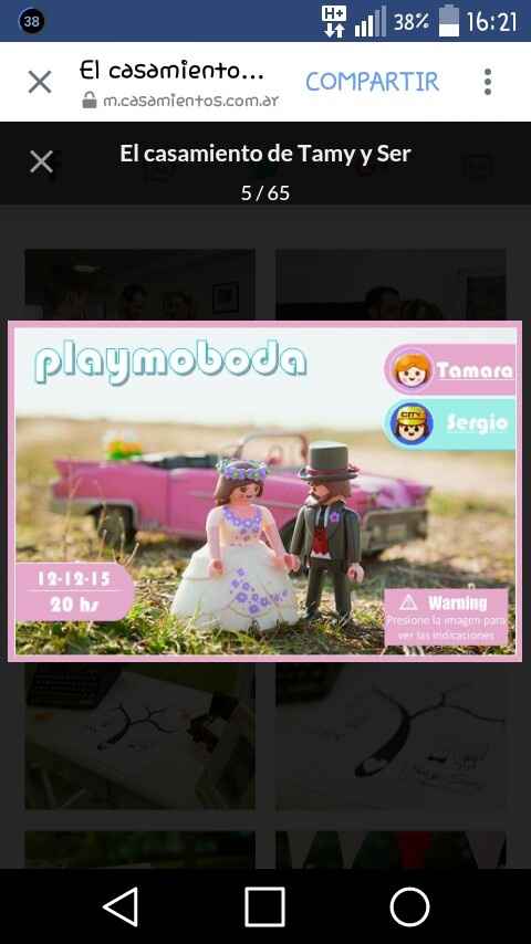 Tarjeta de boda playmobil-playboda - 1