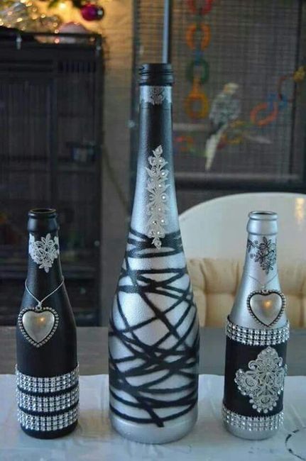 Centros de mesa con botellas. ¿que les parece? - 12