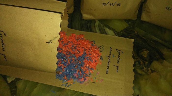 Bolsa de arroz de color para souvenir del civil - 2