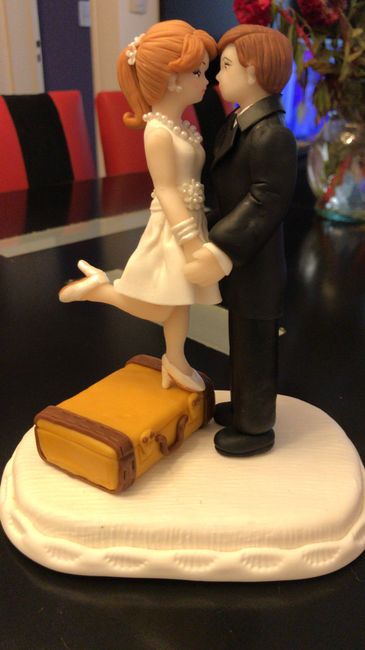 ¿Qué elemento los identificaría en un Cake Topper como pareja? 6