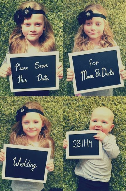 7 mejores "save the date" con hijos ¡Votá tu preferida! 👨‍👩‍👧 2