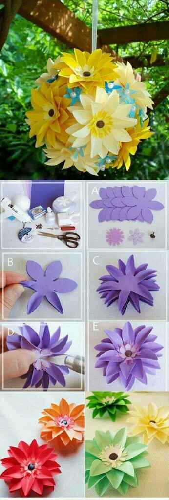 Diy origamis/flores de papel - 23