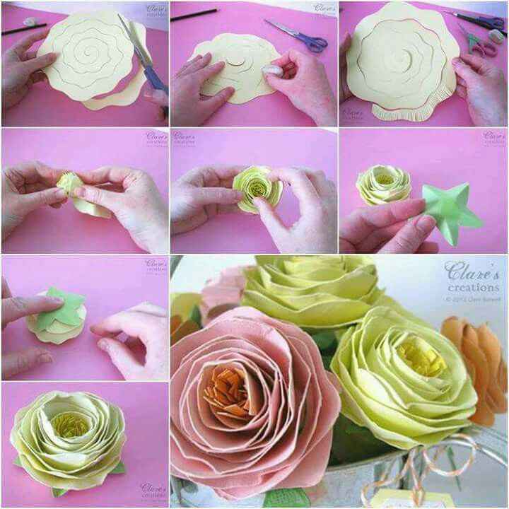 Diy origamis/flores de papel - 26