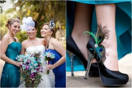 Una Boda con plumas de pavo real