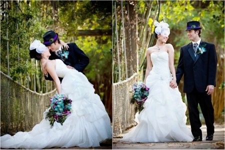 Una Boda con plumas de pavo real