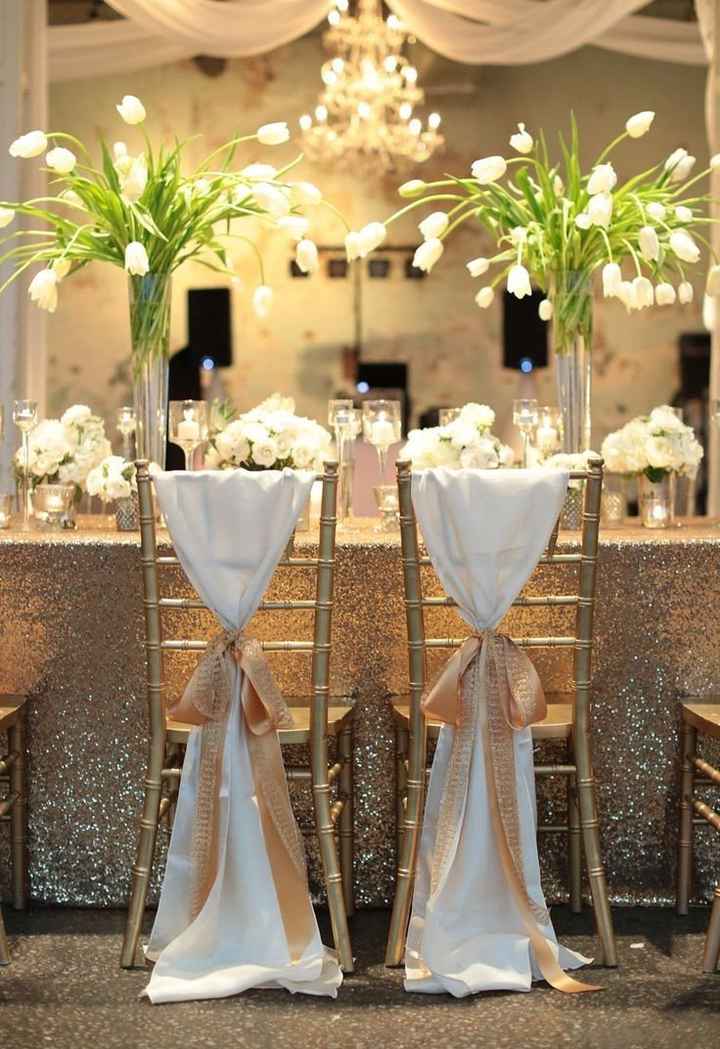 1- Decoración de casamiento a Dos colores