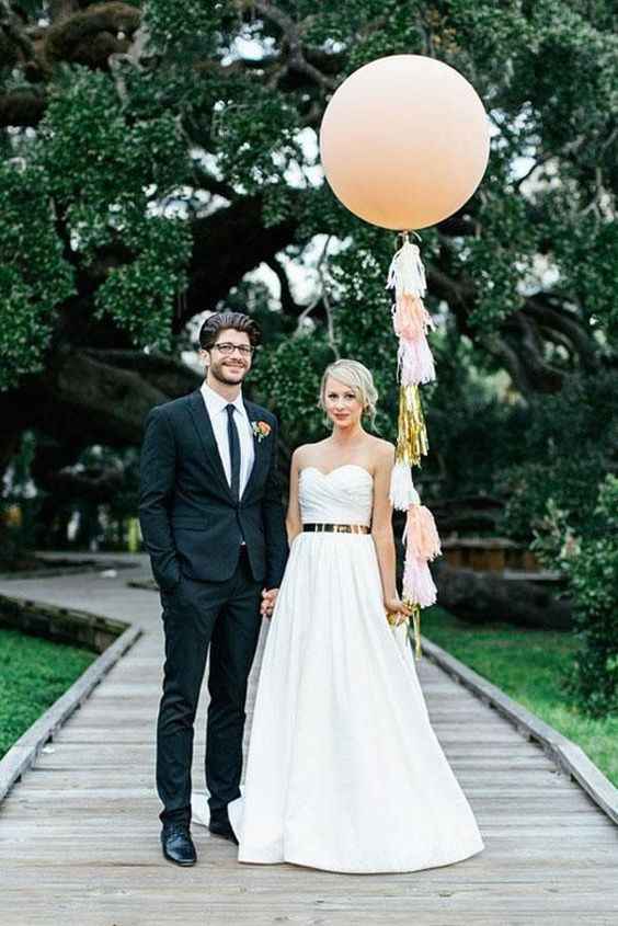 4-Decoración con globos para casamientos