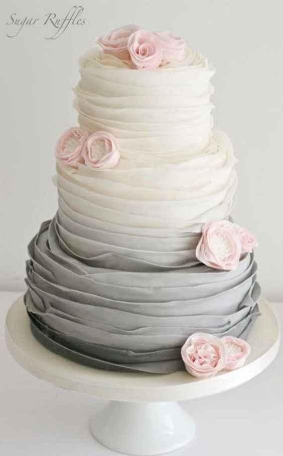 1-Torta para casamientos en degradé