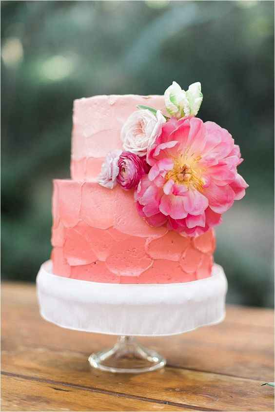 5-Torta para casamientos en degradé