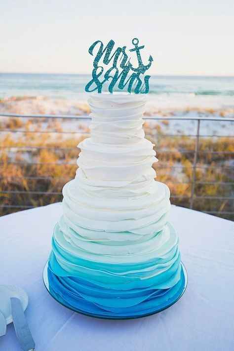 6-Torta para casamientos en degradé