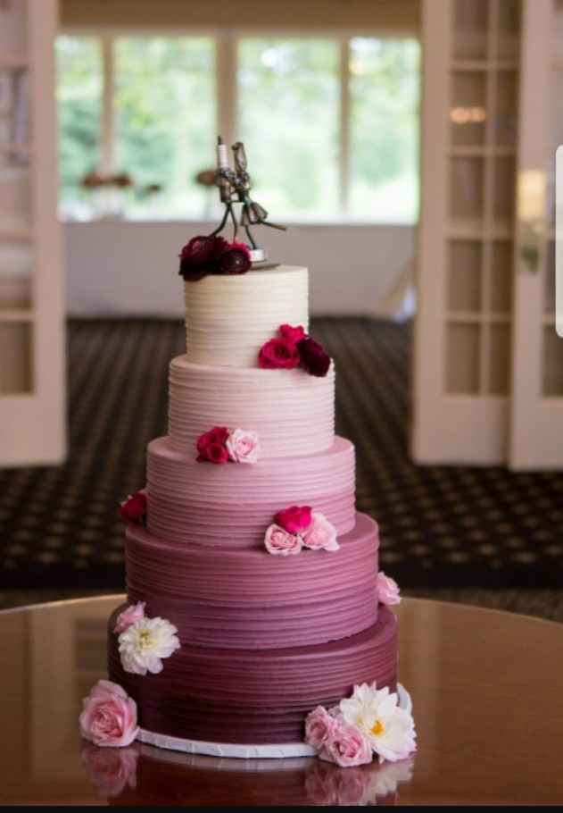 8-Torta para casamientos en degradé