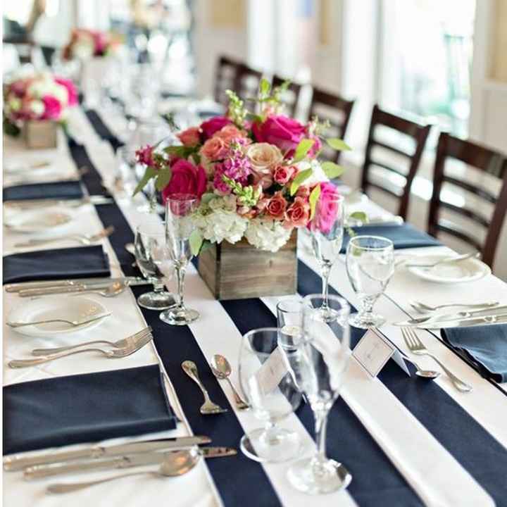 2-Decoración a rayas para casamientos